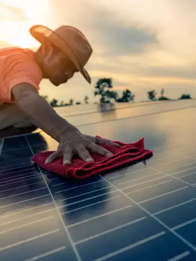 How to clean your Solar Panels without Water