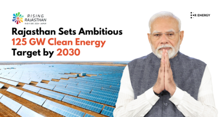 Rajasthan's Renewable Energy Policy 2024 targets 125 GW capacity by 2030, featuring solar, wind, and hybrid power initiatives